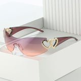 Y2K Violet 2000's Style "Lil Kim" Brille