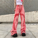 Hose e-girl rosa original patchwork