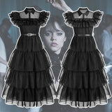 Mittwoch Addams Kleid Stil gothic und choker