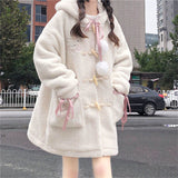 Wollfleece-Jacke im Gothic-Stil Lolita Japanisch