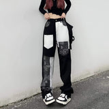 e-girl Oversize-Baggy-Hose mit Bandana-Print