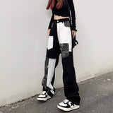 e-girl Oversize-Baggy-Hose mit Bandana-Print