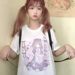 T-Shirt e-girl Zeichnung Manga japanische Maid