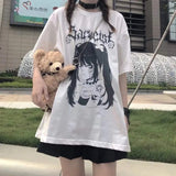 T-Shirt e-girl im Manga-Stil waifu satanist