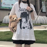 T-Shirt e-girl im Manga-Stil waifu satanist