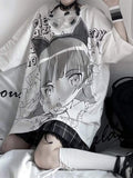 T-Shirt e-girl mit Manga-Design