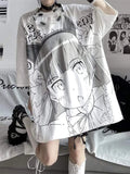 T-Shirt e-girl mit Manga-Design